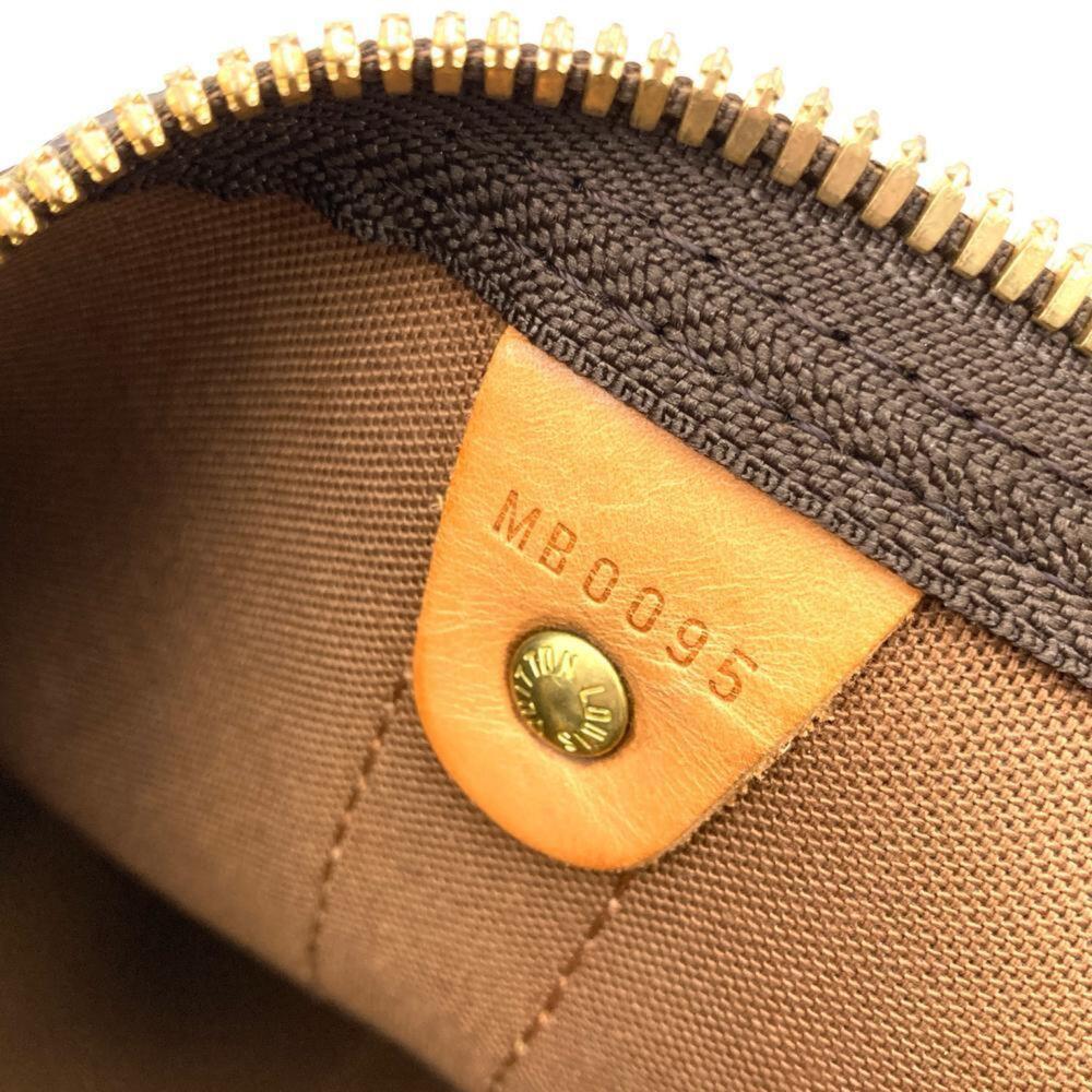LOUIS VUITTON Authentic Brown Monogram Leather Keepall 55 Boston Bag - Picture 9 of 9